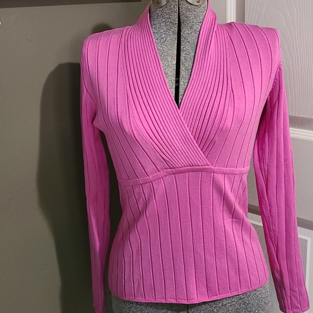 INC pink sweater